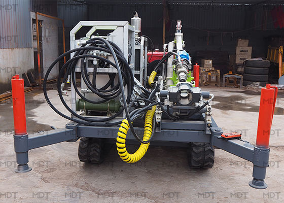 portátil del equipo de perforación del diamante de la plataforma de perforación de la base de la profundidad de 1200rpm los 300m