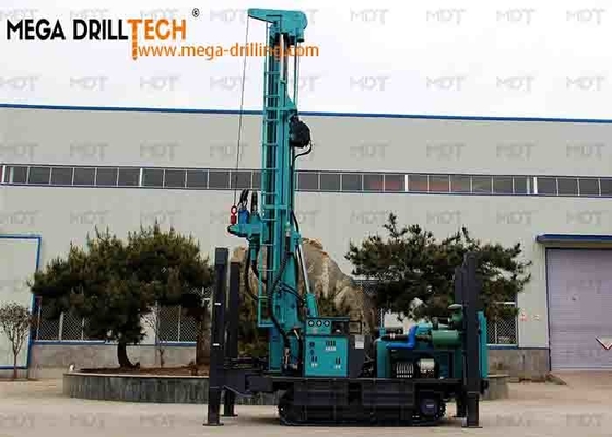 Plataformas de perforación neumáticas del pozo de agua de la base de la perforación de la correa eslabonada de la perforación de DTH MDT450