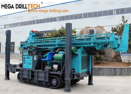 Plataformas de perforación neumáticas del pozo de agua de la base de la perforación de la correa eslabonada de la perforación de DTH MDT450