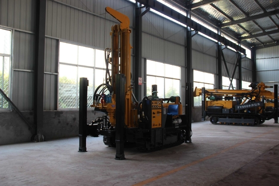 Instalación de perforación de pozos hidráulicos caseros con motor diesel