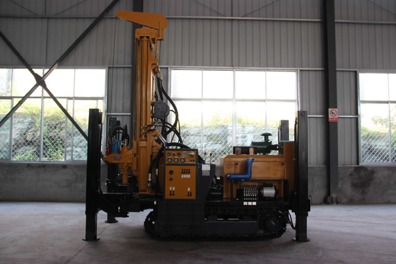 Instalación de perforación de pozos hidráulicos caseros con motor diesel