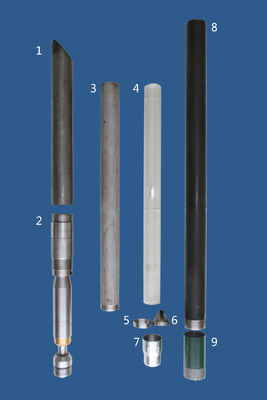 diámetro de 92m m barril concreto de base del barril de base de Denison de 3,5 pulgadas