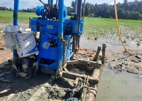 Perforadora portátil de pozo de 150 m de profundidad