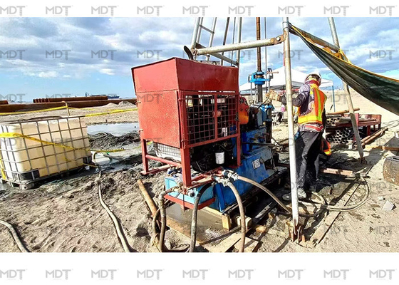 Perforación certificada ISO9001 de la plataforma de perforación los 200m del eje profundamente para la construcción