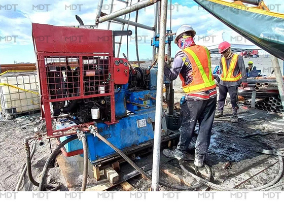 Perforación certificada ISO9001 de la plataforma de perforación los 200m del eje profundamente para la construcción