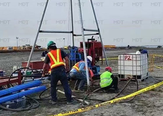 YBM mecanografíe la profundidad portátil de la perforadora los 200m del pozo para el ferrocarril