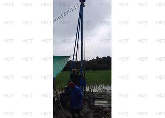 Máquina de perforación de geoingeniería rotativa y de percusión para pruebas y estudios de suelo