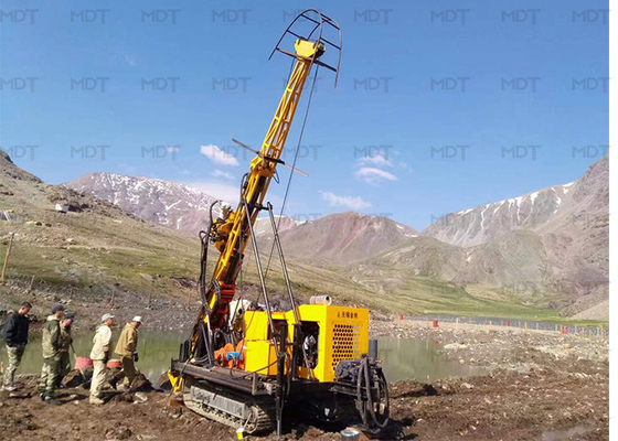Tipo de rueda de la plataforma de perforación de núcleo de exploración de superficie hidráulica