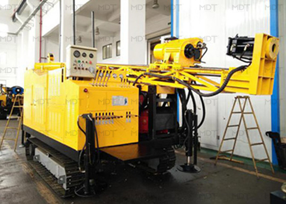 Tipo de rueda de máquina perforadora de pozos portátil multifunción de 74kw