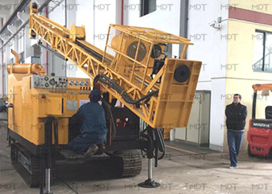 tipo perforadora de la rueda 140kw hidráulica de la base para minar alta velocidad rotatoria