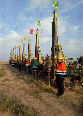 Diámetro agujereado correa eslabonada hidráulica de la perforadora de la pila 300m m
