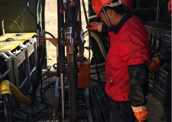 Perforación de prueba Rig Diamond Drill Rigs Portable de base del suelo 55KN