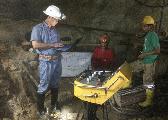 Máquina de perforación de túneles de 1000 metros, plataforma de perforación de diamante subterránea hidráulica