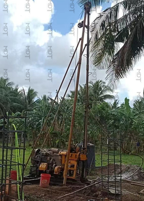 Motor de la perforadora 42KW de la prueba de aceite de la plataforma de perforación del eje de la investigación del suelo
