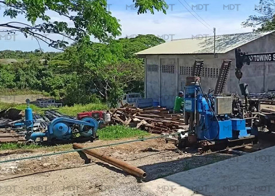 Plataforma de perforación de husillo geotécnico